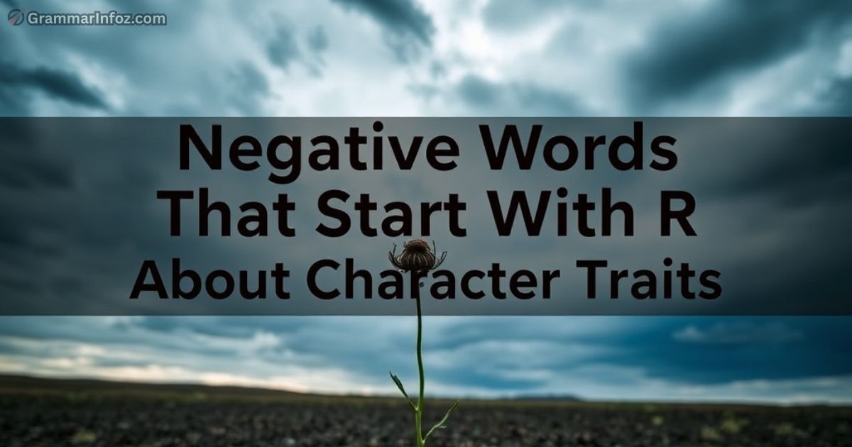 negative-words-that-start-with-r-about-character-traits Negative Words That Start With R About Character Traits