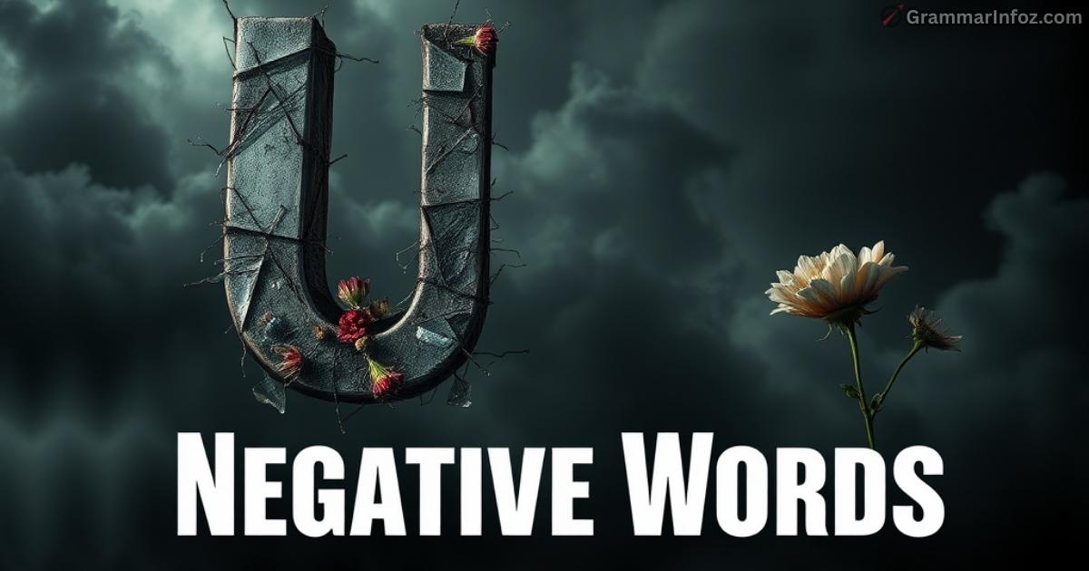 Negative Words That Start With U