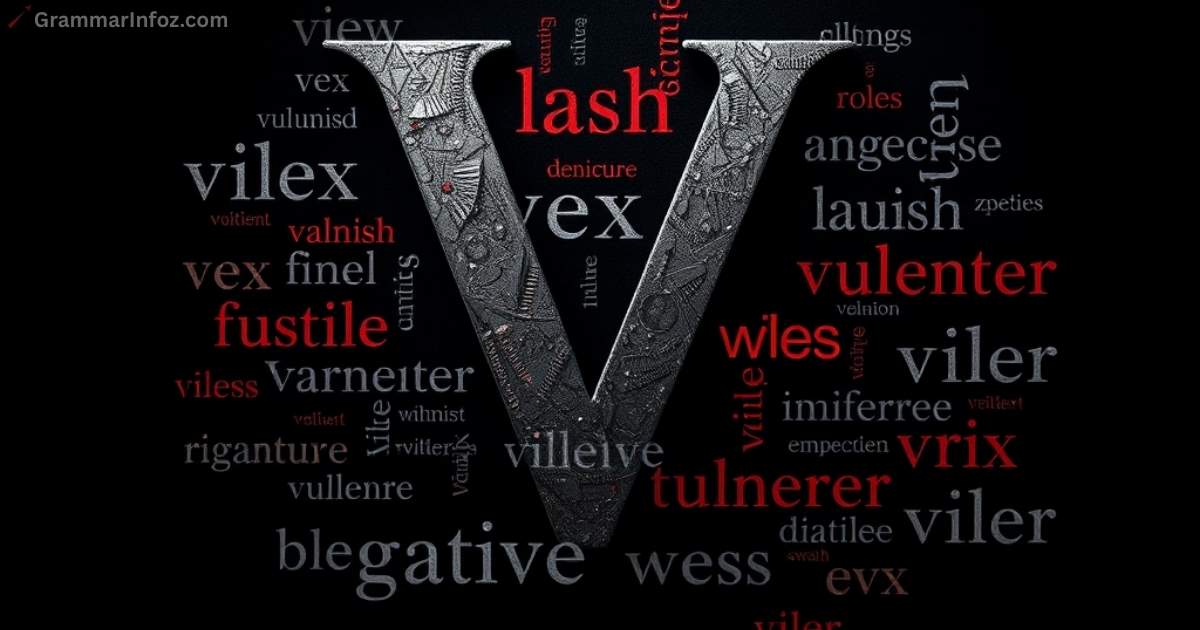 Negative Words That Start With V