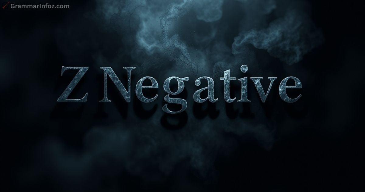 Negative Words That Start With Z