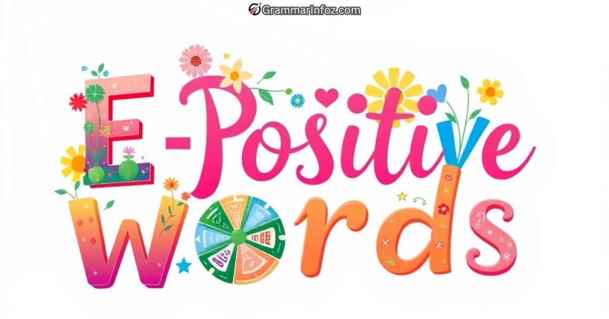 Positive Words That Start with E