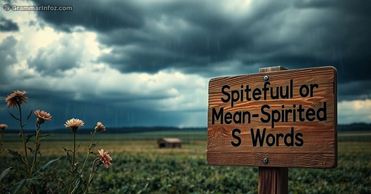 spiteful-or-mean-spirited-s-words Spiteful or Mean-Spirited “S” Words